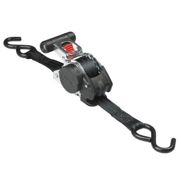 Master Lock Retractable Ratchet Tie Down with S hooks
