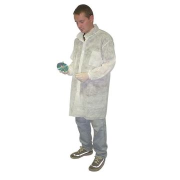 Superior Lab Coat with Zip Fastener