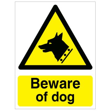 Dependable Beware of Dog Sign