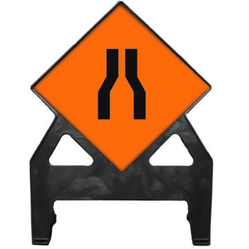Dependable Road Narrows Poly Sign