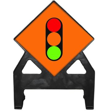 Dependable Temporary Traffic Signals Poly Sign