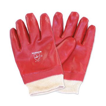 Dependable Red PVC Dipped Gloves