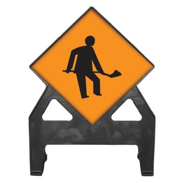 Dependable Roadworks Ahead Poly Sign