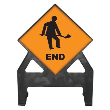 Dependable Roadworks End Poly Sign