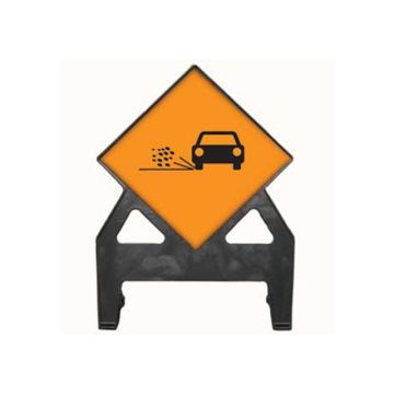 Dependable Loose Chippings Poly Sign