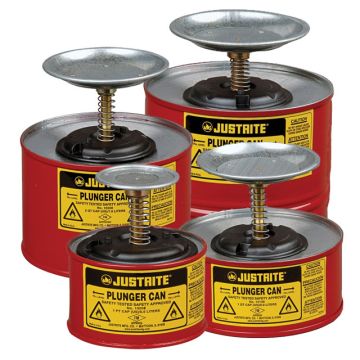 Justrite Plunger Dispensing Cans