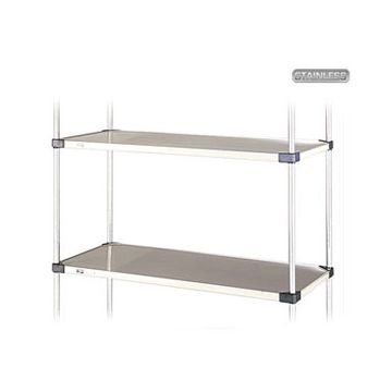 Metro Solid Shelves - Stainless Steel