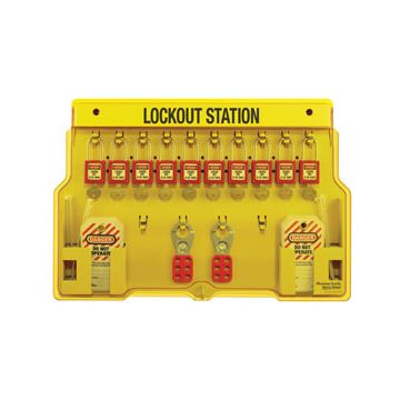 Master Lock 10- Lock Lockout Stations