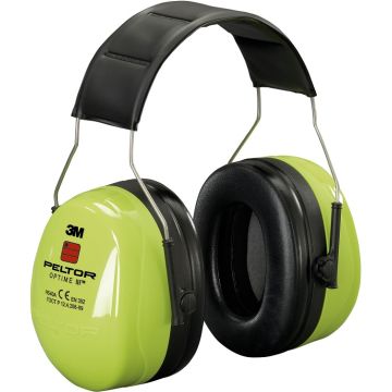 3M Peltor Optime III Hi-Vis Headband Ear Muffs