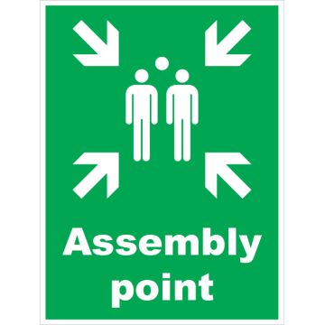 Dependable Assembly Point Signs Portrait