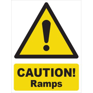 Dependable Caution! Ramp Signs