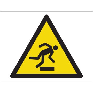Dependable Caution! Mind The Step Symbol Signs