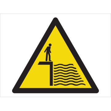Dependable Caution! Deep Water Symbol Signs