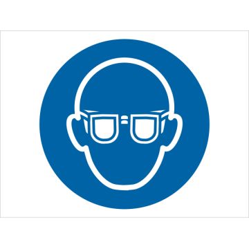 Dependable Wear Eye Protection Symbol Signs