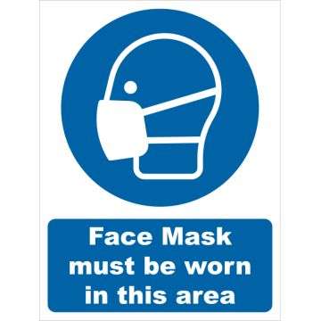 Dependable Face Mask Must Be Worn Signs