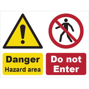 Dependable Hazard Area & Do Not Enter Signs