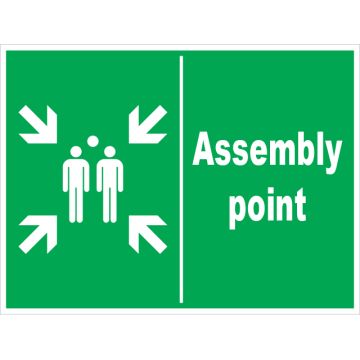 Dependable Assembly Point Signs Landscape