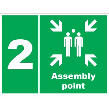 Dependable Assembly Point 2 Signs