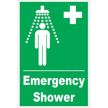 Dependable Emergency Shower Signs