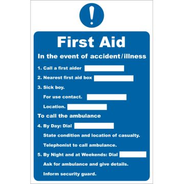 Dependable First Aid In The Event of Accident Illness Signs