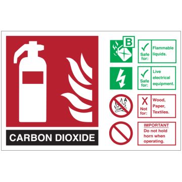 Dependable Fire Safety Signs Carbon Dioxide