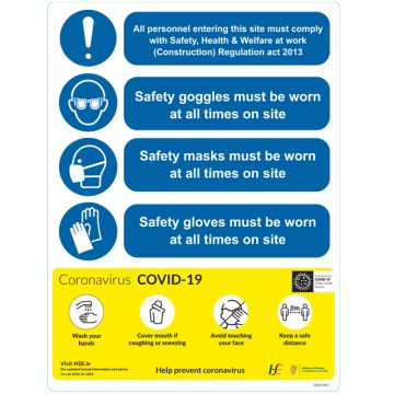 COVID-19 Health and Safety Guideline Sign