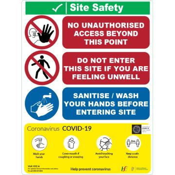 COVID-19 Site Safety Sign