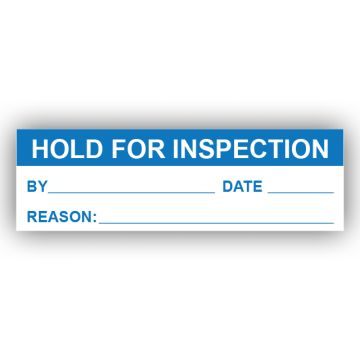 PremPak Write-On Labels - Hold for Inspection