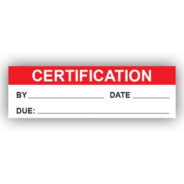 PremPak Write-On Labels - Certification
