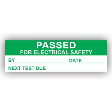 PremPak Write-On Labels - Passed (Electrical)