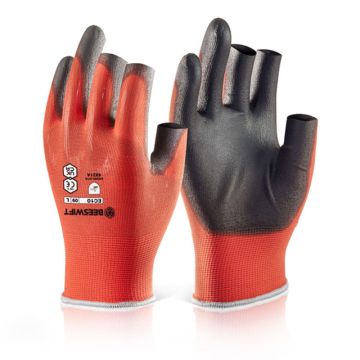 Beeswift PU Coated 3 Fingerless Gloves