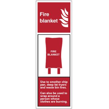 Dependable Fire Blanket Fire Extinguisher ID Signs