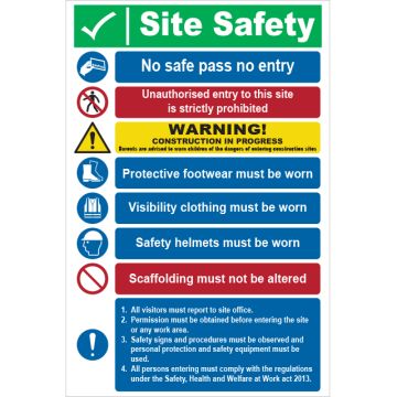 Dependable Site Safety Signs