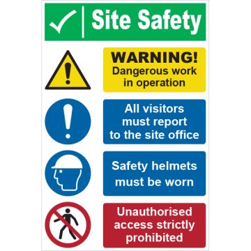 Dependable Site Safety Warning Signs