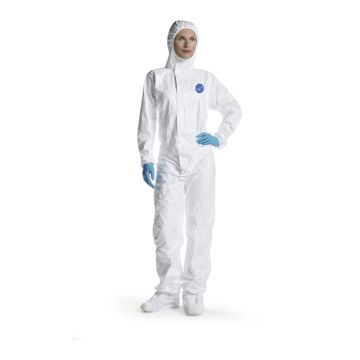 DuPont Tyvek 500 Labo Hooded Coveralls with Overshoes - X Large