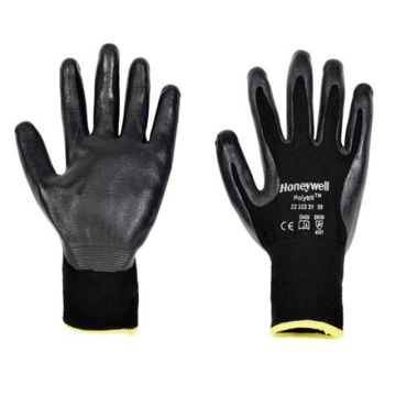 Honeywell Polytril Black Nitrile Coated Gloves