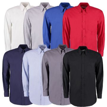 Kustom Kit Men's Oxford Long Sleeve Shirts