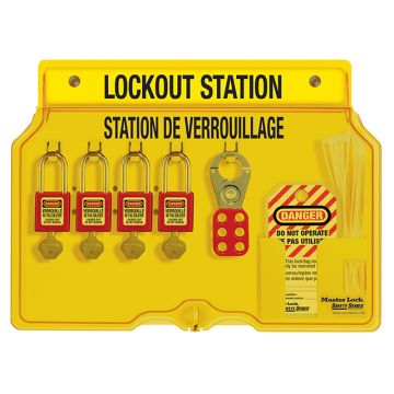 Master Lock 4-Lock Lockout Stations