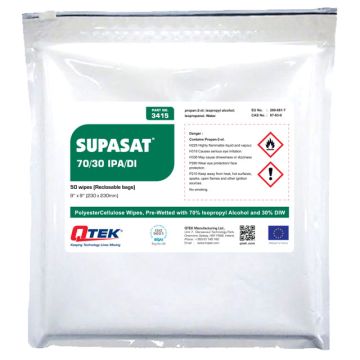 QTEK Supasat Poly-cellulose Cleanroom Wipes