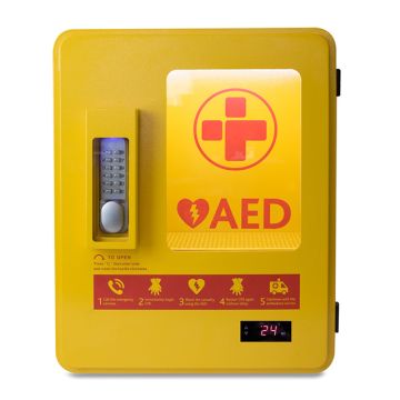 Reliance Heated Outdoor Metal AED Wall Cabinet