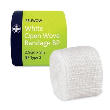 Reliance White Open Woven Bandages