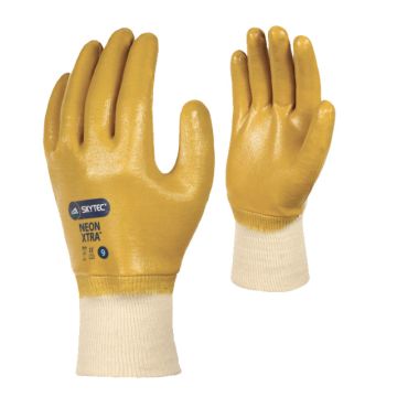 Skytec Neon Xtra Nitrile Coated Gloves